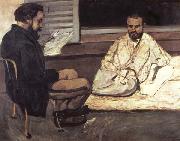 Paul Cezanne Paul Alexis faisant la lecture a Emile Zola oil